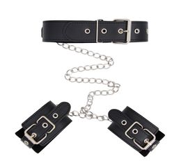 BDSM Bondage Gear Restraint Collar With Handcuffs Super Stimulating Charming SM Slave Fetish Erotic Sex Toys For Couples Sex Game4688515