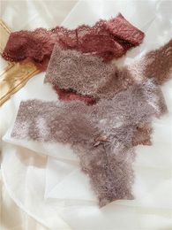 Women's Panties Girls' Sexy Low Waist Lace Thong Underwear
