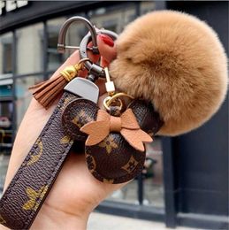 Designer keychain Mouse Diamond key chain Design Car chains bag charm Favor Flower Pendant Jewelry Keyring Fashion PU8JLG