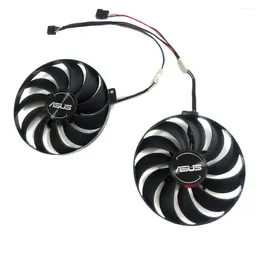 Computer Coolings 2Pcs/Set FDC10U12S9-C GPU VGA Cooler For ASUS DUAL RX 5500 XT RX5500XT 08G EVO Video Card Fan Cooling