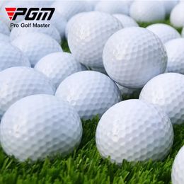 PGM Double Layer Golf Balls White Standard Blank Golf Ball Golf Swing Putting Practise Ball Q003 240301