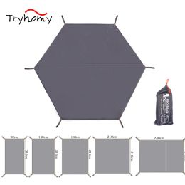 Mat Waterproof Camping Tarp Thicken Tent Floor Mat Outdoor Hiking Beach Picnic Pad Sun Canopy Multifunctional Camping Mat