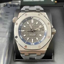Lastest Luxury AP Watch Royal Oak Offshore Series 42mm Dia Platinum Precision Steel Automatic Mechanical Mens Watch Luxury Watch 15720ST