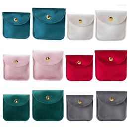 Jewelry Pouches Exquisite Packaging Bag Luxurious Flannel For Rings Bangles Bracelet Drop