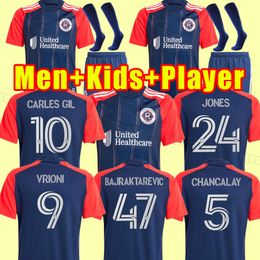 2024 2025 New Revolution soccer jerseys 24 25 home away #7 Bou #9 Buksa #10 GIL #23 BELL #11 Boateng #17 Lletget #24 JONES Liberty kit football shirts kids