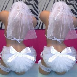 Selling Bikini Veils 2019 Formal Summer Booty Veils Bridal Accessory Custom Made White Ivory Beach Accessory Boo314b