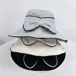 Berets Korean Versatile Sunshade Hat with Large Brim Spring and Summer Sun Protection Fisherman Outdoor Beach