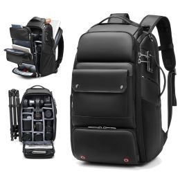 Backpacks Men travel Professional SLR camera backpack With tripod bracket Detachable into a Antitheft 40L travel 17 inch Laptop Backpack