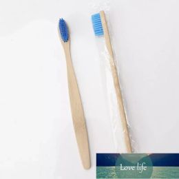 New Bamboo Toothbrush Soft Bristle Brush Natural Bamboo Toothbrush Rainbow Colour Oral Care Hotel Disposable Home Bath Supplies