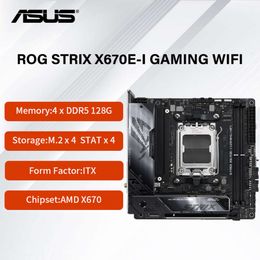 New ASUS ROG STRIX X670E-I GAMING WIFI Motherboard with AMD Socket AM5DDR5 2 x DIMM Max. 64GB