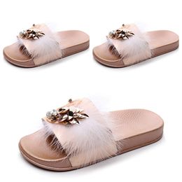 Designer Slipper Slider Men Women Summer Sandal Beache Slippers Ladies Flips Flops whites pink blue Slides Shoes GAI black