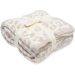 Trendy Leopard Fleece Blankets Children Adults Winter Spring Throw Blanket Nap Air Conditioner Blanket INS Fashion Car Travel Thro247k