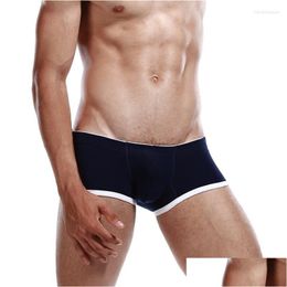 Underpants Y Low Rise Mens Boxer Underwear Breathable And Comfortable U Convex Drop Delivery Dhnit