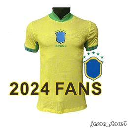 Brasil Brazil Soccer Jersey New 2024 Copa America Home Away Women 23 24 Football Kit Neymar Jr Youth Kids Rodrygo Vinicius Bruno G Martinelli G.JESUS UNIFORM KIT 749