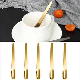 Coffee Scoops Simple Spoon Multipurpose Titanium-plated Durable Materials Matte Stainless Steel Unique Dessert