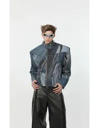 Men's Jackets M03167 Fashion Coats & 2024 Runway Luxury European Design Party Style