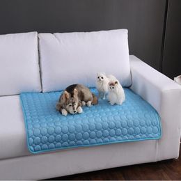 Kennels & Pens Pet Dogs Cats Summer Cooling Sleeping Mats Pads Beds Puppy Blankets Kennel Pad Cushion Keeping Cool Down Supplies F2059