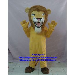 Mascot Costumes Brown Lion Wild Animal Mascot Costume Adult Cartoon Character Outfit Suit Marketing Promotions Closing Ceremony Zx825