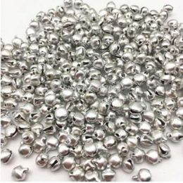 Beads Silver Aluminum Jingle Bells Charms Lacing Bell For Christmas Decorations DIY Jewelry Making Crafts253S