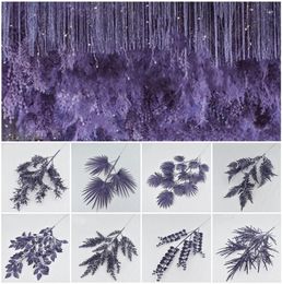 Weddings Centerpieces Decoration Artificial Flowers Wedding Decor Dark Blue Purple Various Styles Fern Grass Row Road Materials Or3079722