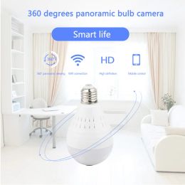 HD 1080 P Wifi Camera 360 degrees panoramic IP camera of the house covered by the light bulb Led Wifi baby monitor ZZ