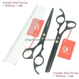 Hair Scissors 70 Inch Meisha Stainless Steel Pet Shears Dogs Grooming Cutting Set High Quality Thinning Tea Curved Clipper For Drop De Dhlzy