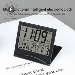 Other Clocks Accessories Small Lcd Digital Alarm Clock Travel Calendar Temperature Clock Desktop Perpetual Calendar Electronic ClockL2403