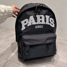 Mens Backpacks Nylon Backpack Travel Bag Letters Fashion PARIS Schoolbags for Men Designer Casual Packs Outdoor Womens B Bags CYD24031101-12