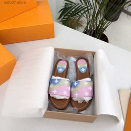 Slippers Designer V Highest New Summer Open Toe Sandals Shoes Genuine Leather BottomH240312