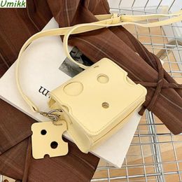 Bag Cheese Shaped Mini Sling Bags PU Leather Fashion Small Crossbody Personalised Women's Coin Purses Slice Pendant Girls Wallet