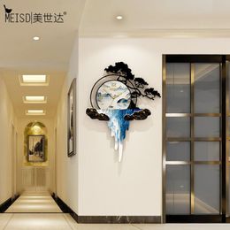 MEISD Vintage Design Clock Large Decoration Home Watch Quartz Silent Wall Clock Hanging Printed Horloge Home Decor 2178Y