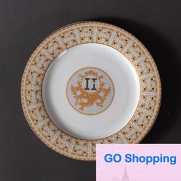 Cross-Border Mosaic Series Scented Tea Cup Retro Affordable Luxury Bone-China Cups Set Sample Room Decoration Gold Handle Coffee Cup Wholesale