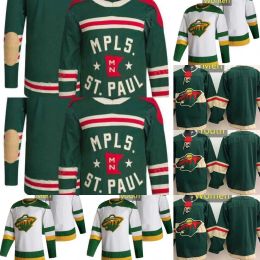 Hockey Jerseys 4 Jon Merrill Custom Mens Women Youth Minnesota''Wild''59 Andrej Sustr 29 Marc-Andre Fleury 32 Filip Gustavsson 26 Connor Dewar 14 Joel Eriksson Ek 89