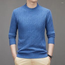 Men's Sweaters Men Wool Thicked Sweater 2024 Autumn Winter Long Sleeve Jumpers O-neck Man Warm Pure Pullovers