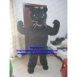 Mascot Costumes Black Panther Leopard Pard Mascot Costume Adult Cartoon Character Outfit Opening Gifts Annual Celebration Zx445