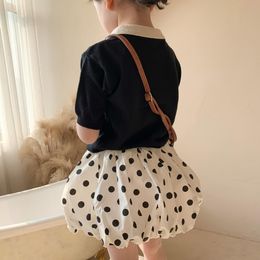 Children Polka dots bud Skirt INS Summer New Girls Princess Skirt Kids Cotton Elastic Waist Short Skirt A60446509370