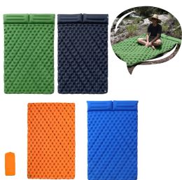 Mat Waterproof Sleep Inflatable Mattress Outdoor Camping Cushion with Storage Bag Pillow Foldable Double Bed Travel Hiking Mat