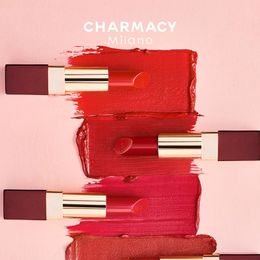 CHARMACY 8 Color Long Lasting Waterproof Lip Sexy Shiny Red Natural Glossy Moisture Lipstick Gloss Makeup Cosmetic 240229