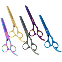 6 5 Purple Dragon Professional Pet Scissors for Dog Grooming Sharp Edge Thinning Scissors Clipper Shears Animals Hair Cuttin346v