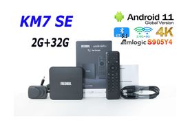 MECOOL TV Box KM7 SE 2GB DDR4 32GB Android 11 Gogle Certified 4K Amlogic S905Y4 HDR10 2.4G/5G WIFI Prefix VS KM2 PLUS DELUXE HAKO PRO