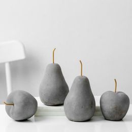Retro industrial style creative home living room fruit model cement furnishings restaurant decoration small ornaments crafts354R