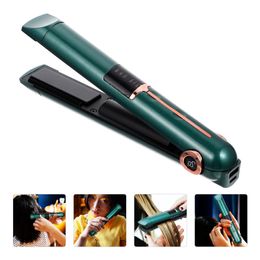 Curling Iron Wireless Hair Curler Fluffy Girl Straightener Abs Wand Portable Travel 240306