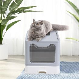 Pet Toilet Bedpan Anti Splash Cats Litter Box Cat Dog Tray With Scoop Kitten Clean Toilette Home Plastic Sand Supplies Grooming276I