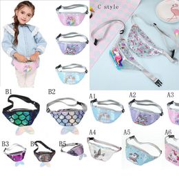 Multi Design Mermaid Tail Sequins Coin Purse Zipper kids coin bag sling money card fashionable Mermaid Waist purse5980471