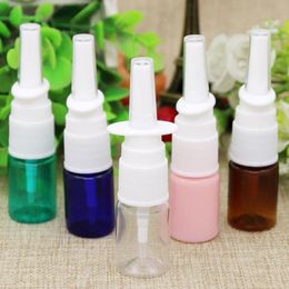 5ml Colourful PET Empty Fine Nasal Spray Mist Plastic Bottle, Cosmetic Bottle Mlcef