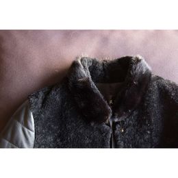 Up Haining Picking Leaks: Genuine Leather Sheep Fur, Integrated Mink Collar, Women's Coat Jacket 1007