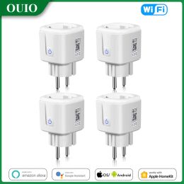 Control HomeKit ue inteligentna wtyczka WiFi 16A z monitorem mocy gniazdo bezprzewodowe inteligentnego domu dla Alexa i asystent Google Tu