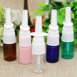 5ml colorful PET Empty Fine Nasal Spray Mist Plastic Bottle, Cosmetic Nose Spray Bottle Tipvw Pdrpx