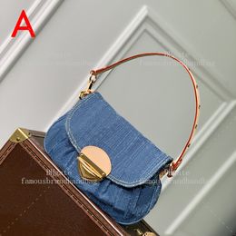 Sunset Bag 27CM Designer Bag Handbag High Quality 10A Mirror quality Denim Blue Shoulder Bag Designer Woman With Box L264