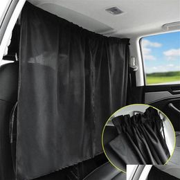 Car Sunshade Partition Curtain Window Privacy Front Rear Isolation Commercial Vehicle Air-Conditioning 252Z Drop Delivery Automobiles Otusn